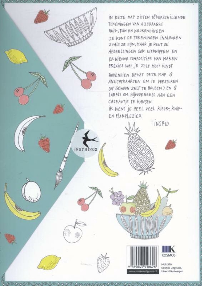 Huis, tuin en keukenkleurboek - back cover