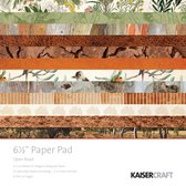 Scrapbook papier - Kaisercraft paper pad 16,5x16,5cm Open road