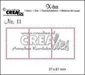 Crealies X-tra snijmal - no.11 3 Postzegels