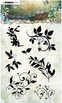 Clear stamps A6 JMA New awakening - Silhouettes leaves/swirls nr. 21