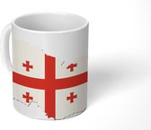 Mok - Georgië in de kleur van de vlag - 350 ML - Beker