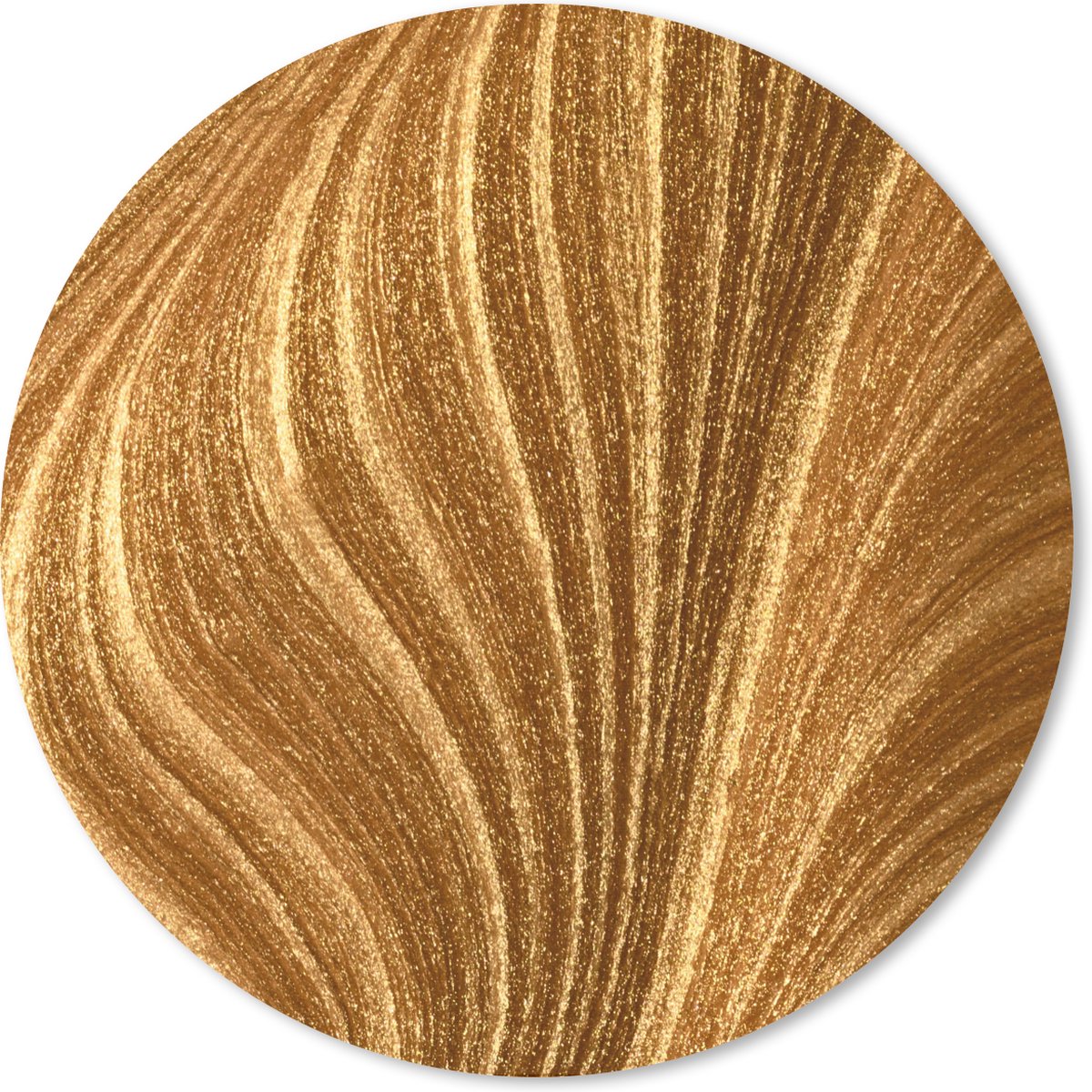 Muismat rond 50x50 cm - Mousepad Close-up van gouden verf - Ronde muismatten