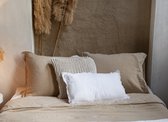 Passion for Linen | Remy dekbedovertrek eiken | 260-240 cm | Luxe katoen perkal / linnen mix oak