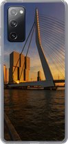 Geschikt voor Samsung Galaxy S20 FE hoesje - Rotterdam - Zonsondergang - Erasmus - Siliconen Telefoonhoesje