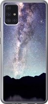 Geschikt voor Samsung Galaxy A52 5G hoesje - Heelal - Melkweg - Sterrenhemel - Jongens - Meisjes - Kinderen - Siliconen Telefoonhoesje