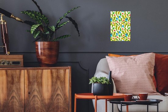 Poster 20x30 cm - Jungle - Design - Bladeren - Posters - Kamer decoratie - Wanddecoratie woonkamer - Muurdecoratie slaapkamer