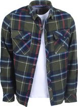 Twinlife - Heren Overhemd - Overshirt - Flanel - Geblokt - Groen