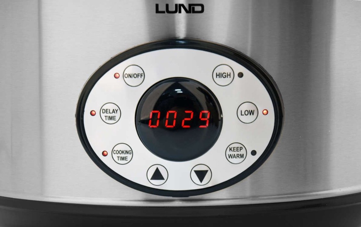 LUND Slowcooker met timer - 280W - 4,5L – foto 6