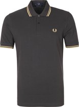 Fred Perry - Polo M12 Antraciet - XL - Slim-fit