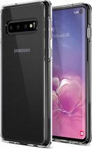Samsung S10 Plus Hoesje Transparant - Samsung Galaxy S10 Plus Siliconen Hoesje Doorzichtig - Samsung S10 Plus Siliconen Hoesje Transparant - Back Cover - Clear