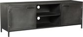 Tv meubel - rough collection 2 door tv unit 160x40x55-tvis001rp5 - transparant - 160x40x55