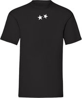 T SHIRT STARS BLACK (XS)