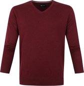 Suitable - Respect Vini Pullover V-Hals Bordeaux - Maat XXL - Slim-fit