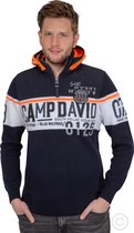 Camp David ® Pullover met afneembare capuchon Polar Ocean navy