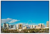 De uitgestrekte city skyline van Las Vegas in Nevada - Foto op Akoestisch paneel - 90 x 60 cm