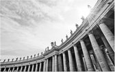 Zuilengalerij van het Sint-Pietersplein in Rome - Foto op Forex - 90 x 60 cm