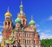 De Kerk van de Verlosser op het Bloed in Sint-Petersburg - Fotobehang (in banen) - 450 x 260 cm