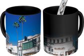 Magische Mok - Foto op Warmte Mok - Rodeo Drive in Beverly Hills onder een blauwe hemel - 350 ML