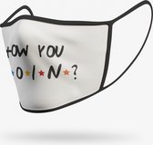 How you doin wasbare mondmasker - L / Stoffen mondkapjes met print / Wasbare Mondkapjes / Mondkapjes / Uitwasbaar / Herbruikbare Mondkapjes / Herbruikbaar / Ov geschikt / Mondmaskers