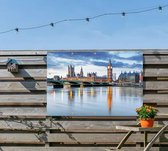 Parlementsgebouw en de beroemde Big Ben van Londen - Foto op Tuinposter - 60 x 40 cm
