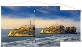 De gevangenis van Alcatraz in de San Francisco Bay - Foto op Textielposter - 90 x 60 cm