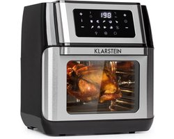 AeroVital Fry heteluchtfriteuse 1500W 10l timer 9 programma's zwart/zilver