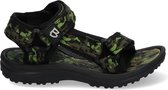 Braqeez Sky Sport Jongens Watersandalen - Groen/Print - Textiel - Klittenband