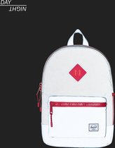 Herschel Heritage Youth - Black Reflective/Lapis Blue Reflective/Red Light | Rugzak - 16L Opbergruimte - Schoolrugzak - voor Jongens en Meisjes  - Blauw