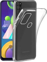 Flexibele achterkant Silicone hoesje transparant Geschikt voor: Samsung Galaxy M31