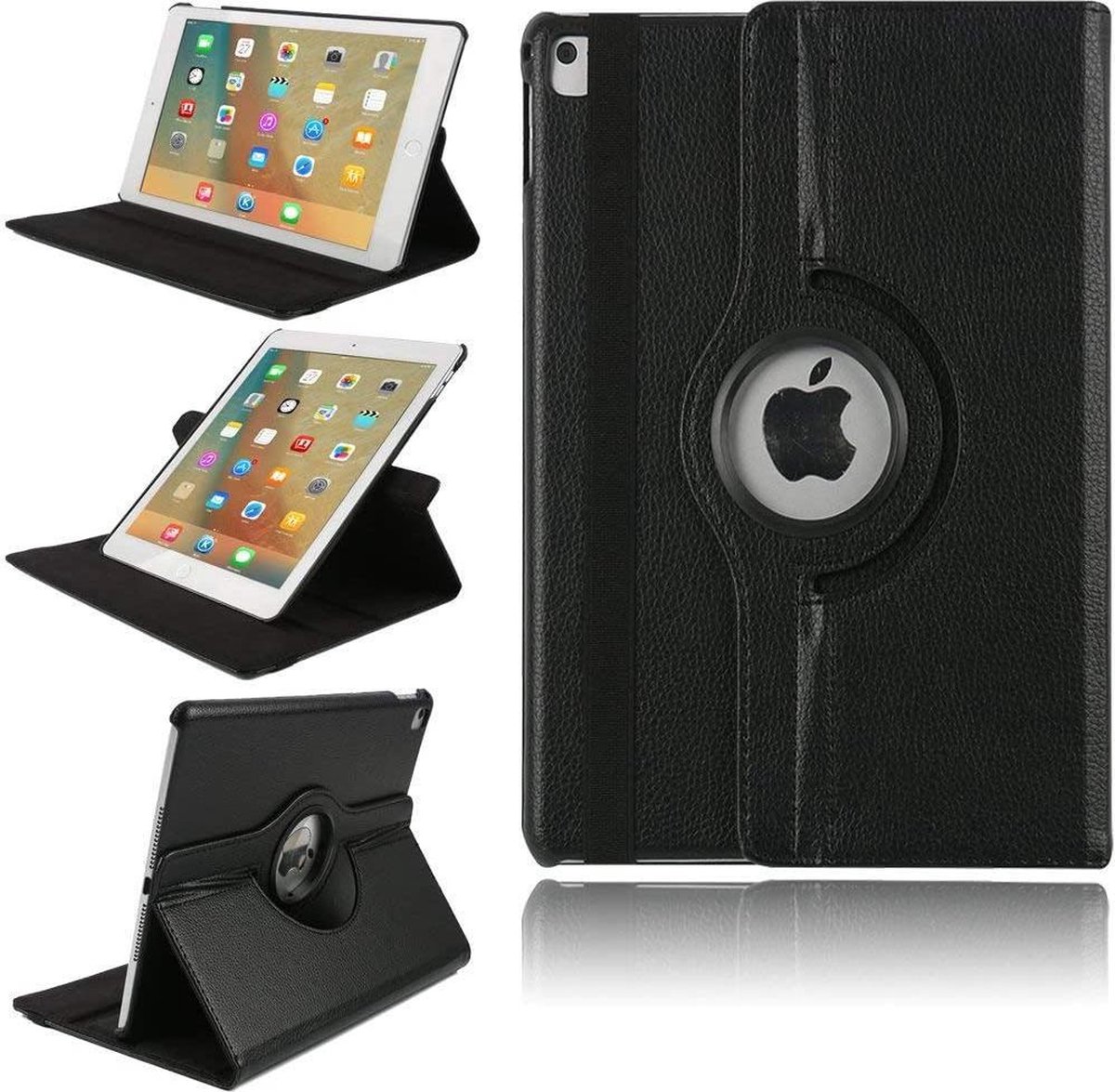 Draaibaar Hoesje 360 Rotating Multi stand Case - Geschikt voor: Apple iPad Mini 4 / Mini 5 2019 - zwart