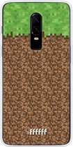 OnePlus 6 Hoesje Transparant TPU Case - Minecraft - Grass #ffffff