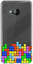 6F hoesje - geschikt voor HTC U Play -  Transparant TPU Case - Tetris #ffffff