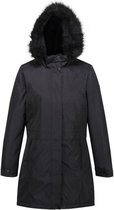 Lexis waterdichte, geïsoleerde Parka jas met capuchon met rand van imitatiebont van Regatta voor dames, Outdoorjas, zwart