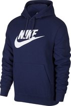 Nike - NSW Club Fleece Hoodie - Blauw - Homme - taille L