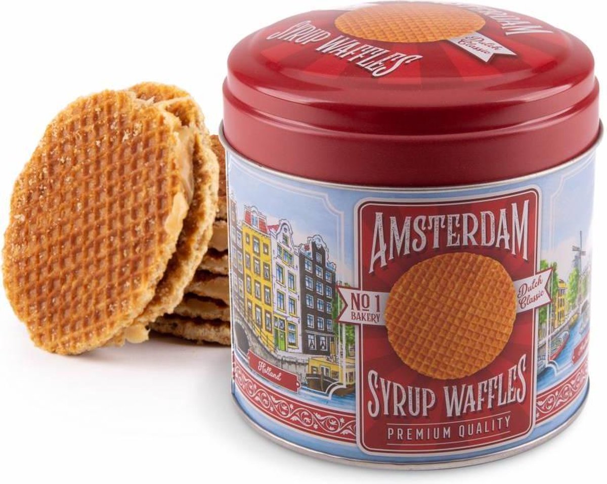 Blik voor stroopwafels - Amsterdam Syrup Waffle