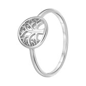 Lucardi Dames Ring levensboom - Ring - Cadeau - Echt Zilver - Zilverkleurig
