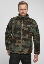 Urban Classics Jacket -4XL- Teddyfleece Groen/Bruin