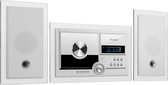 auna Stereosonic stereo system,  CD speler, USB, Bluetooth , afstandsbediening , wandmontage