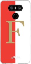 6F hoesje - geschikt voor LG G6 -  Transparant TPU Case - Feyenoord - F #ffffff