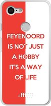 6F hoesje - geschikt voor Google Pixel 3 -  Transparant TPU Case - Feyenoord - Way of life #ffffff
