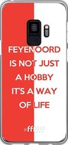 6F hoesje - geschikt voor Samsung Galaxy S9 -  Transparant TPU Case - Feyenoord - Way of life #ffffff