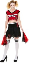 Karnival Costumes Zombie Cheerleader Carnavalskleding Dames Halloween Kostuum Dames Halloween Kostuum Volwassenen Carnaval - Polyester - Maat M - 4-Delig Top/Rok/Kousen/Pom-Poms