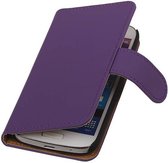 Wicked Narwal | bookstyle / book case/ wallet case Hoes voor Samsung Galaxy S4 mini i9190 Paars