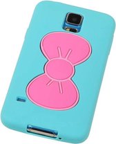 Wicked Narwal | Vlinder Standing TPU Case voor Samsung Galaxy S5 G900F Turquoise