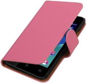 Wicked Narwal | bookstyle / book case/ wallet case Hoes voor Wiko Sunset 2 Roze