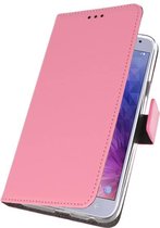 Wicked Narwal | Wallet Cases Hoesje voor Samsung Galaxy J4 2018 Roze