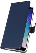 Wicked Narwal | Wallet Cases Hoesje voor Samsung Galaxy A6 Plus (2018) Navy