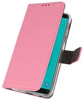 Wicked Narwal | Wallet Cases Hoesje voor Samsung Galaxy J6 2018 Roze