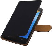 Wicked Narwal | bookstyle / book case/ wallet case Hoes voor Motorola Moto C Zwart