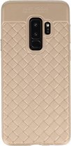 Wicked Narwal | Geweven TPU Siliconen Case voor Samsung Galaxy S9 Plus Goud